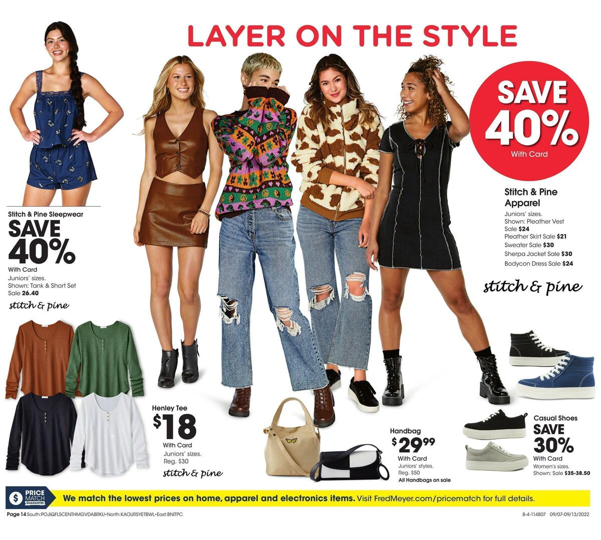 Fred Meyer General Merchandise Weekly Ad from September 7