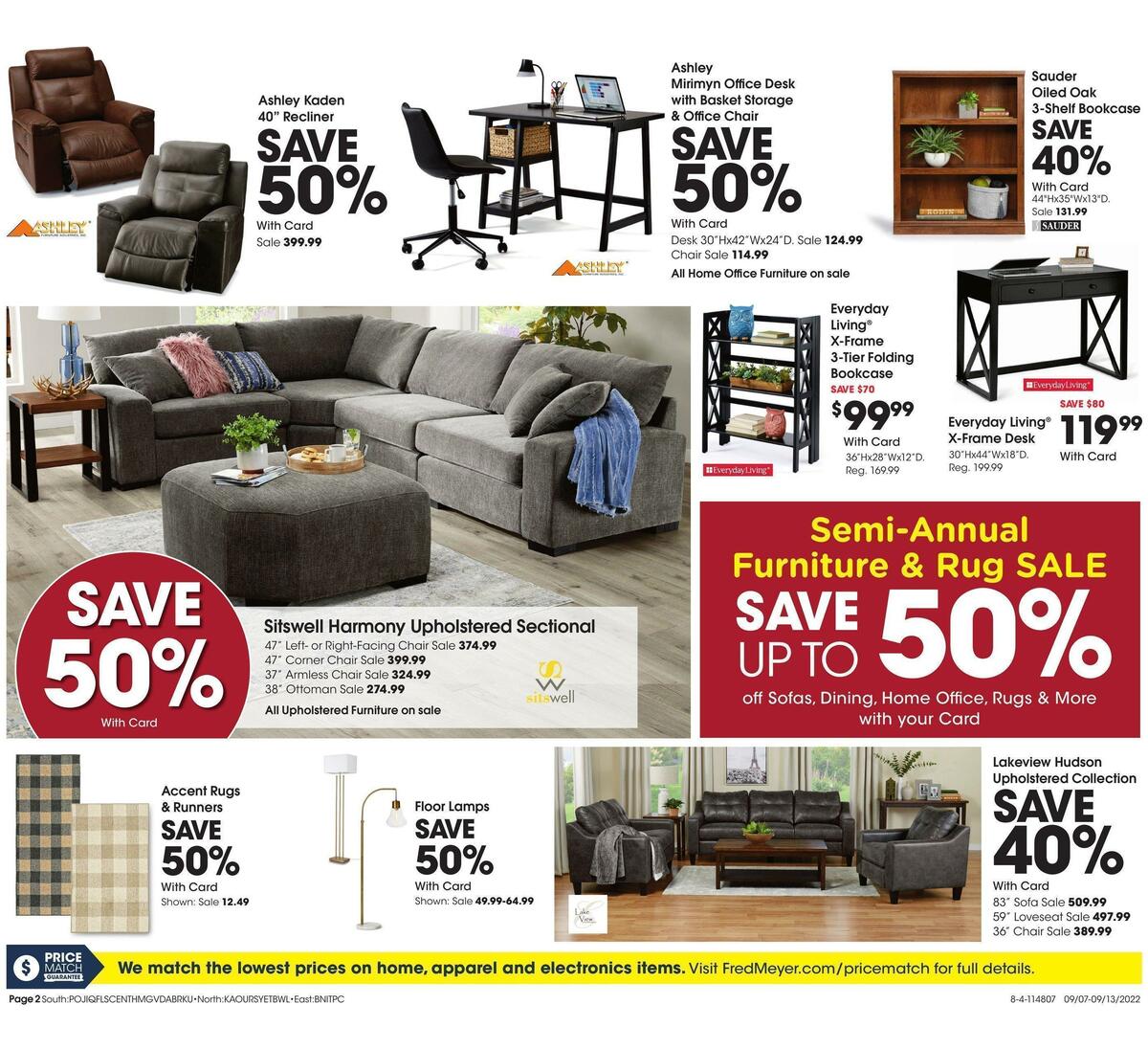 Fred Meyer General Merchandise Weekly Ad from September 7