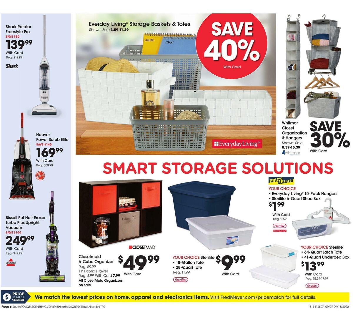 Fred Meyer General Merchandise Weekly Ad from September 7