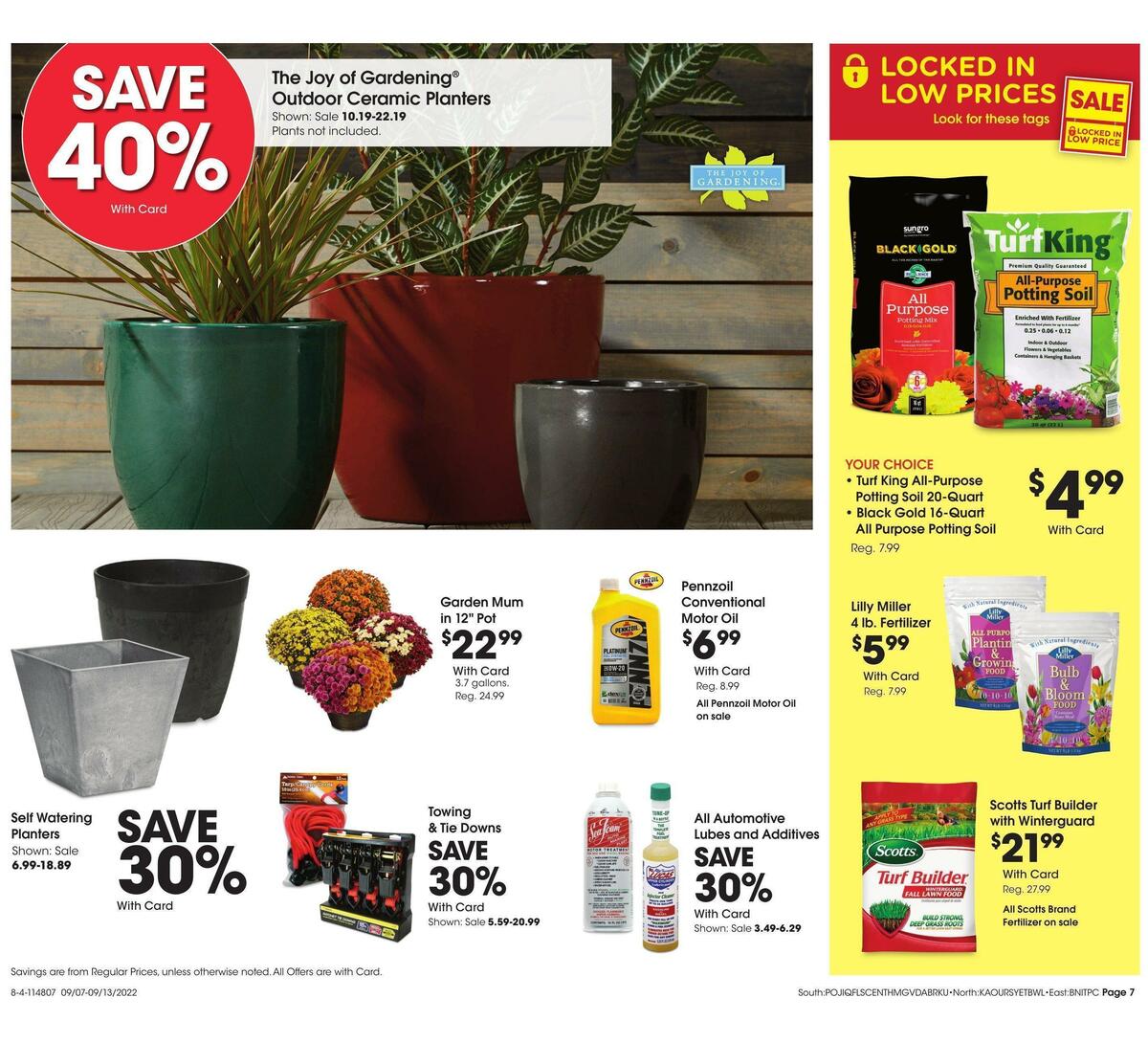 Fred Meyer General Merchandise Weekly Ad from September 7