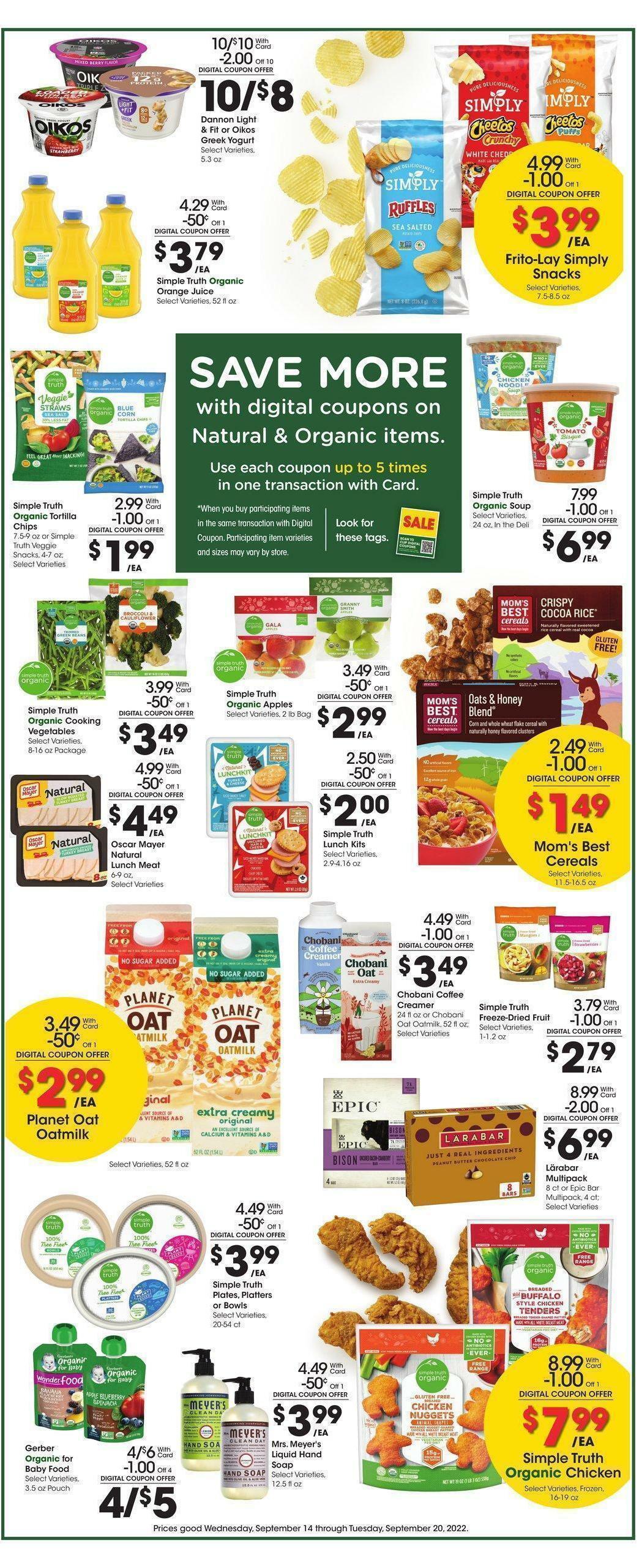 Fred Meyer Weekly Ad from September 14