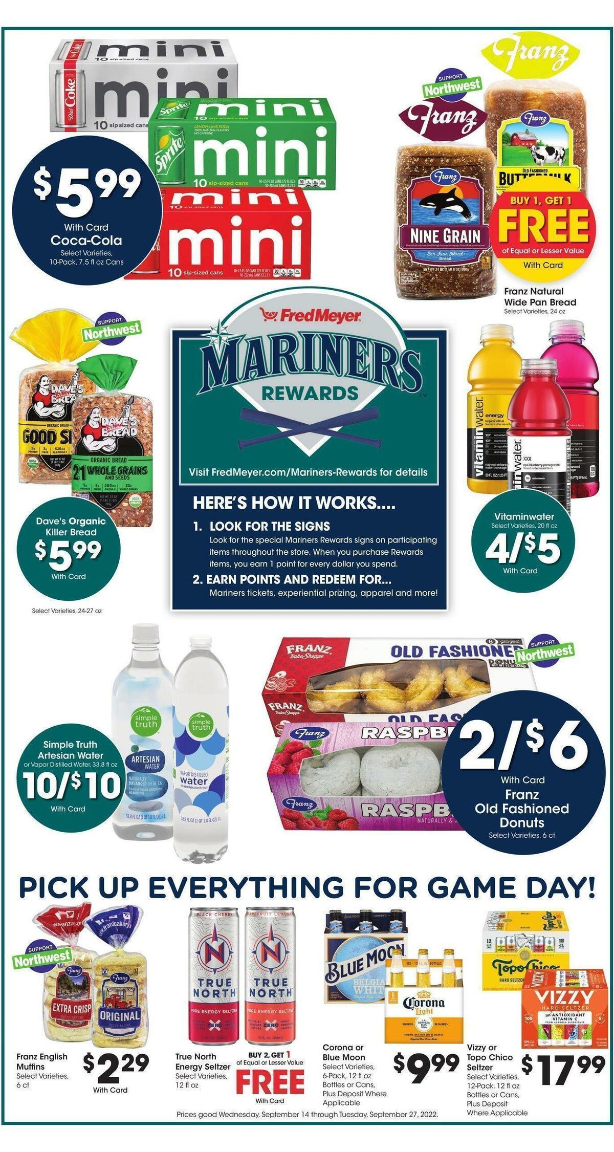 Fred Meyer Weekly Ad from September 14