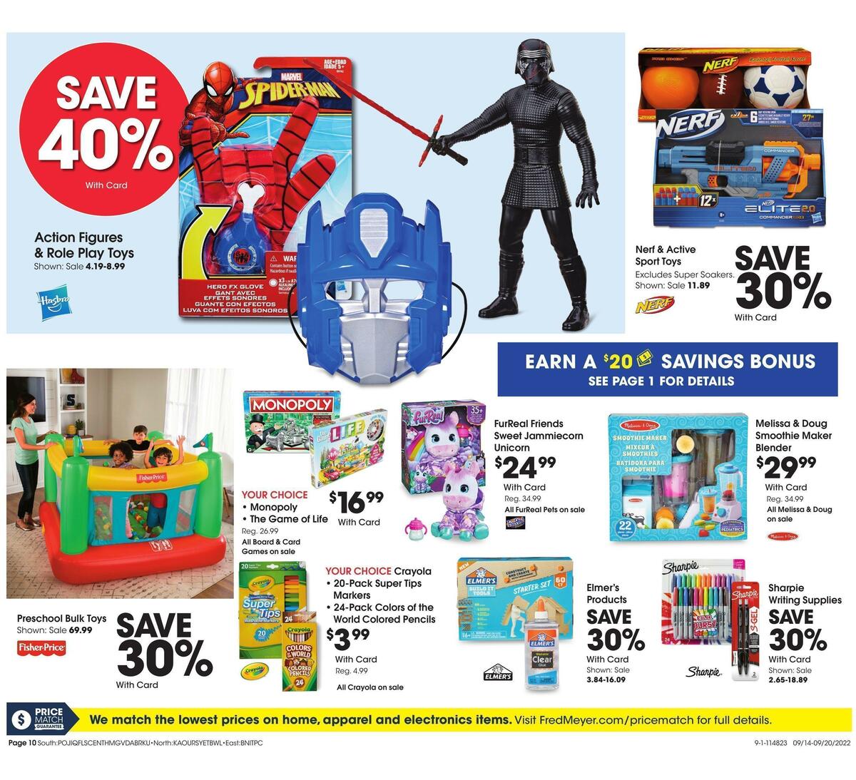 Fred Meyer General Merchandise Weekly Ad from September 14