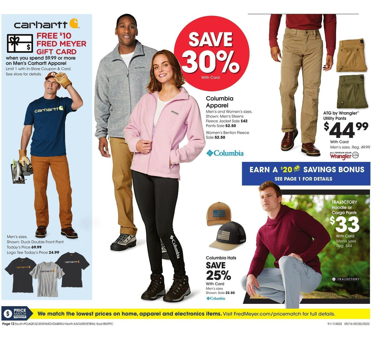 Fred Meyer General Merchandise Weekly Ad from September 14