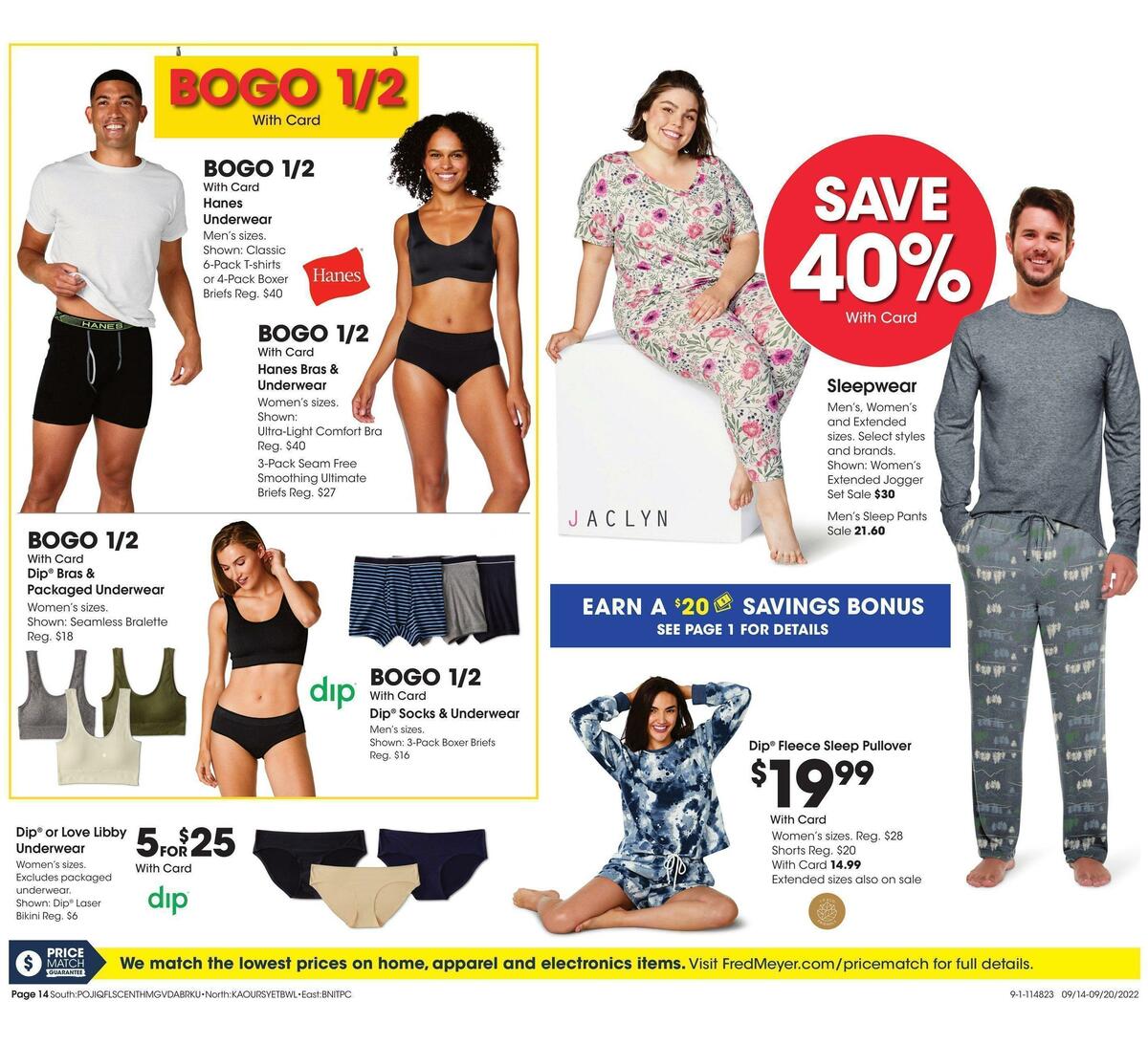 Fred Meyer General Merchandise Weekly Ad from September 14