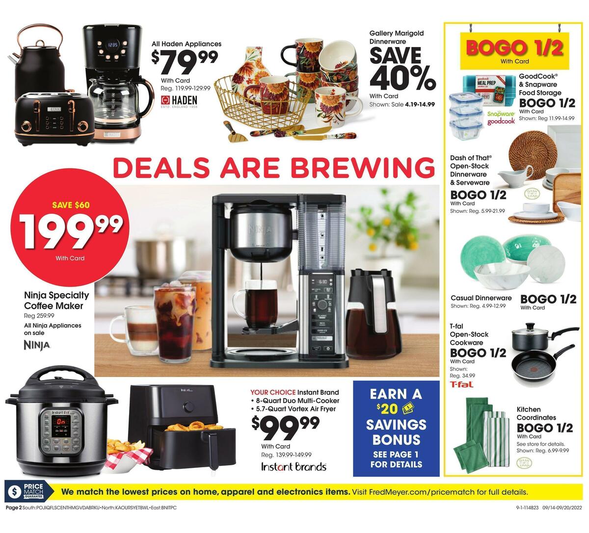 Fred Meyer General Merchandise Weekly Ad from September 14