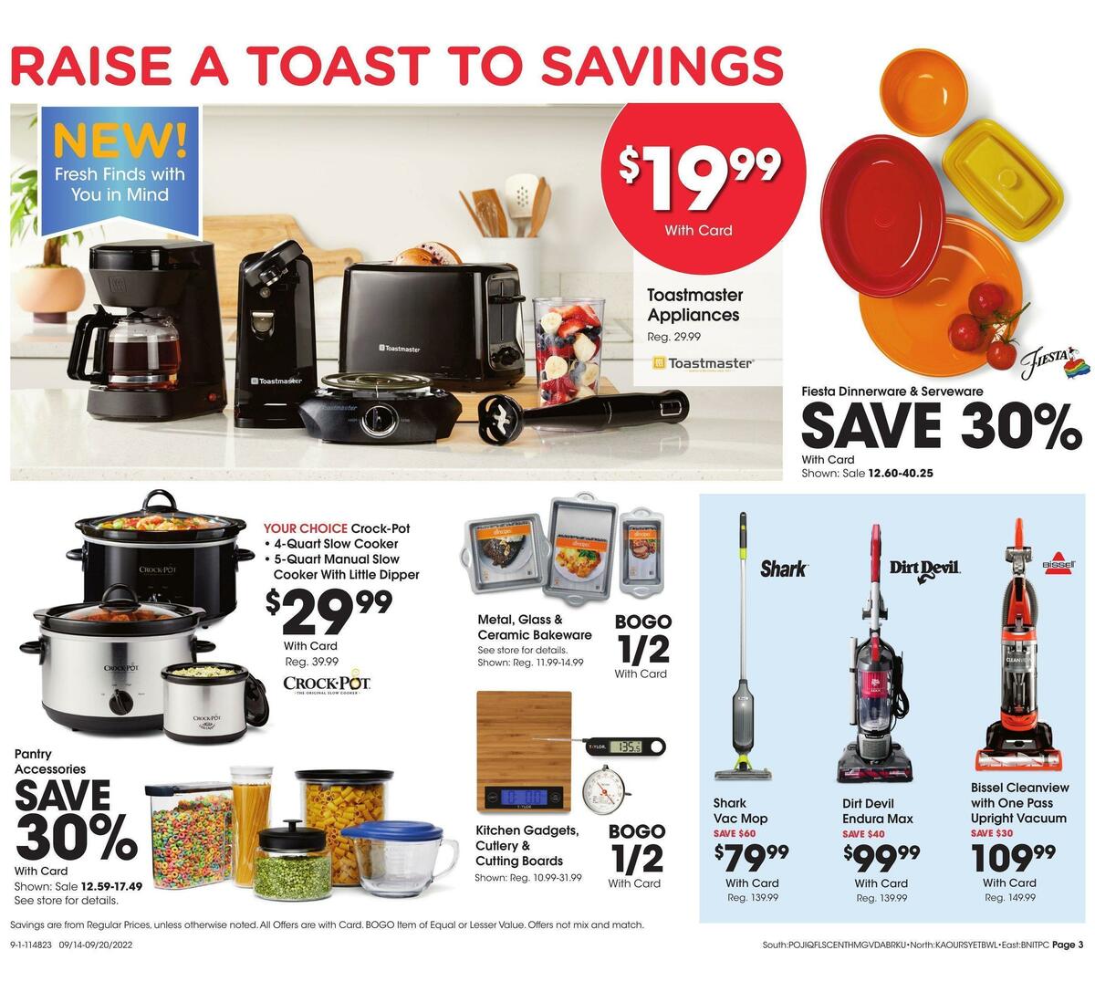 Fred Meyer General Merchandise Weekly Ad from September 14