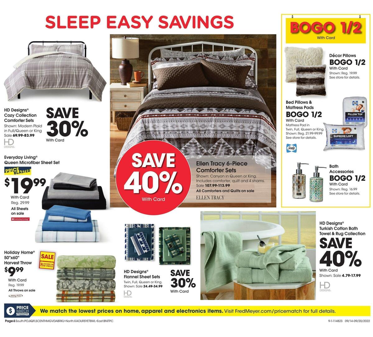 Fred Meyer General Merchandise Weekly Ad from September 14