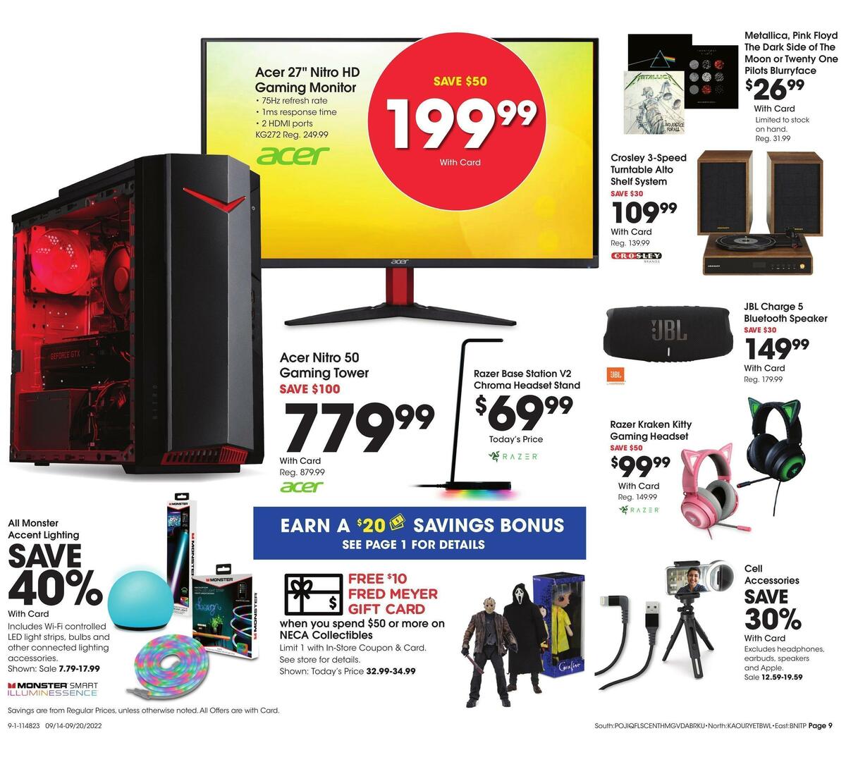 Fred Meyer General Merchandise Weekly Ad from September 14