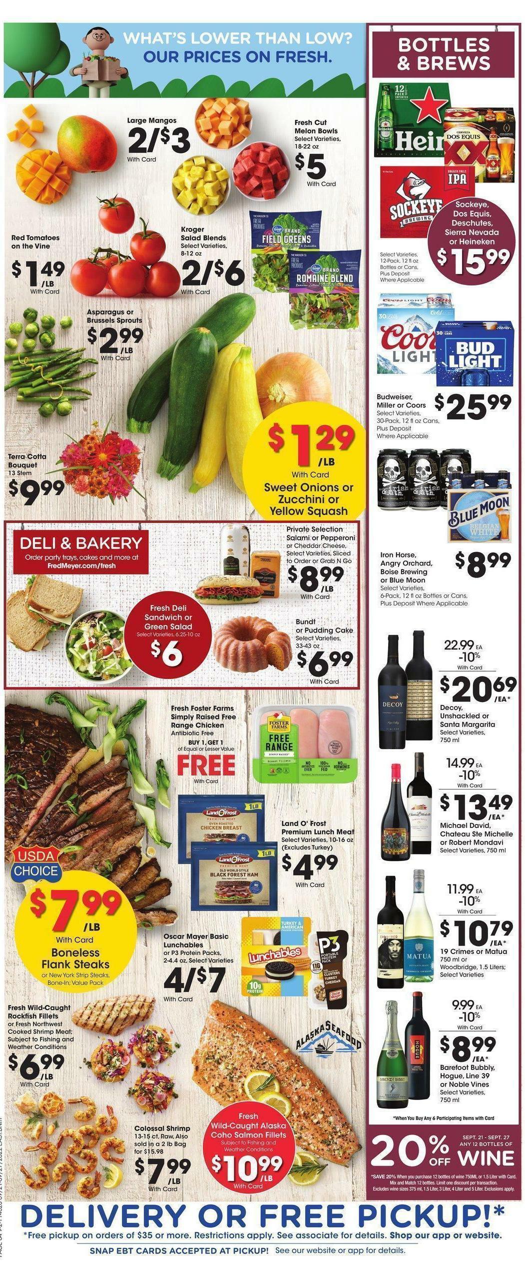 Fred Meyer Weekly Ad from September 21