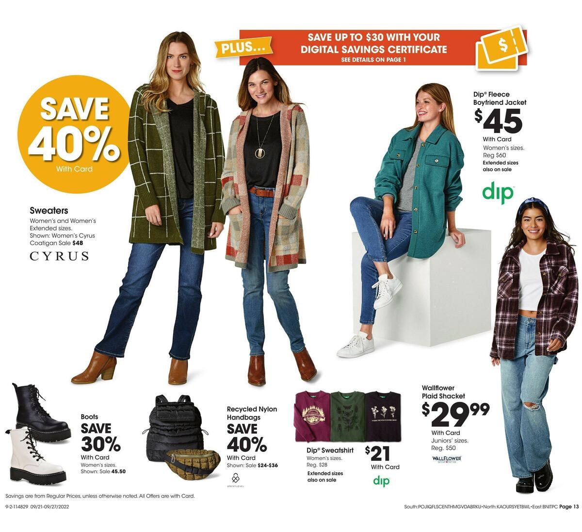 Fred Meyer General Merchandise Weekly Ad from September 21