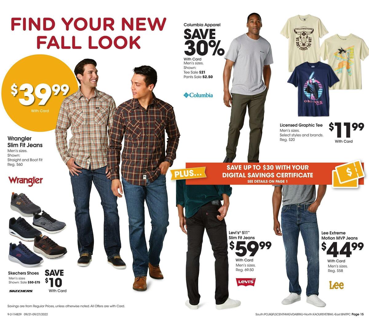 Fred Meyer General Merchandise Weekly Ad from September 21