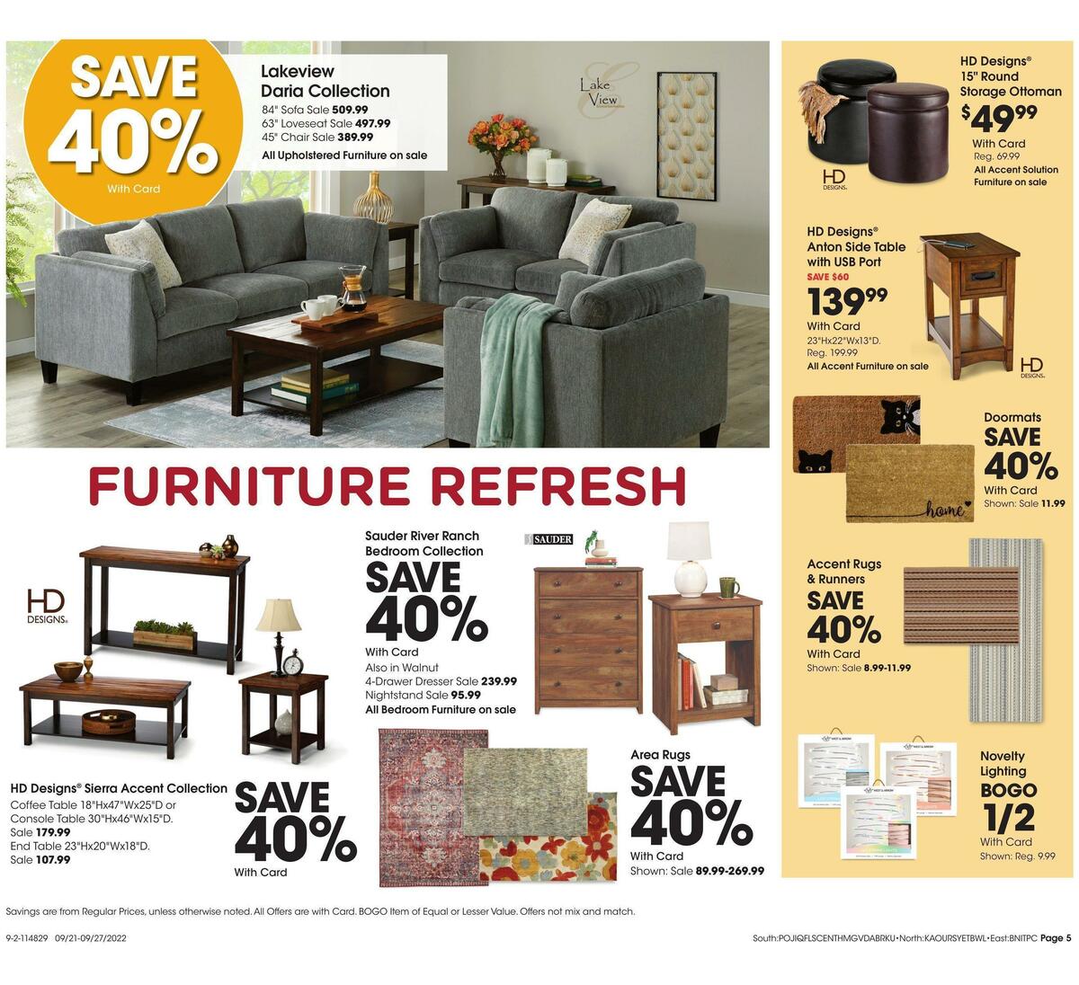Fred Meyer General Merchandise Weekly Ad from September 21