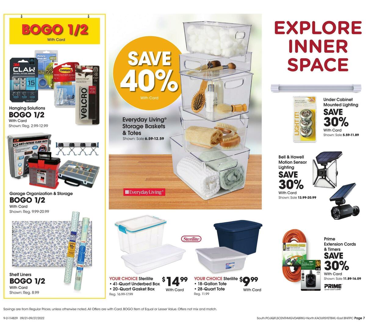 Fred Meyer General Merchandise Weekly Ad from September 21