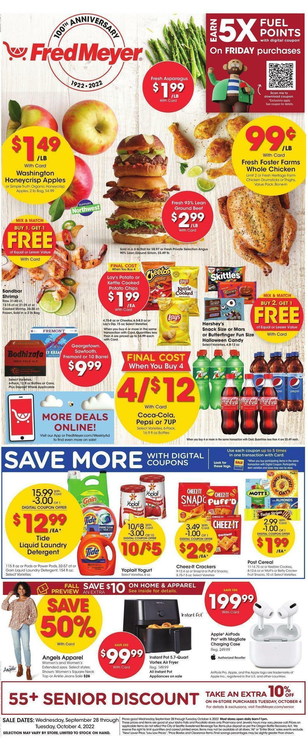 Fred Meyer Weekly Ad from September 28