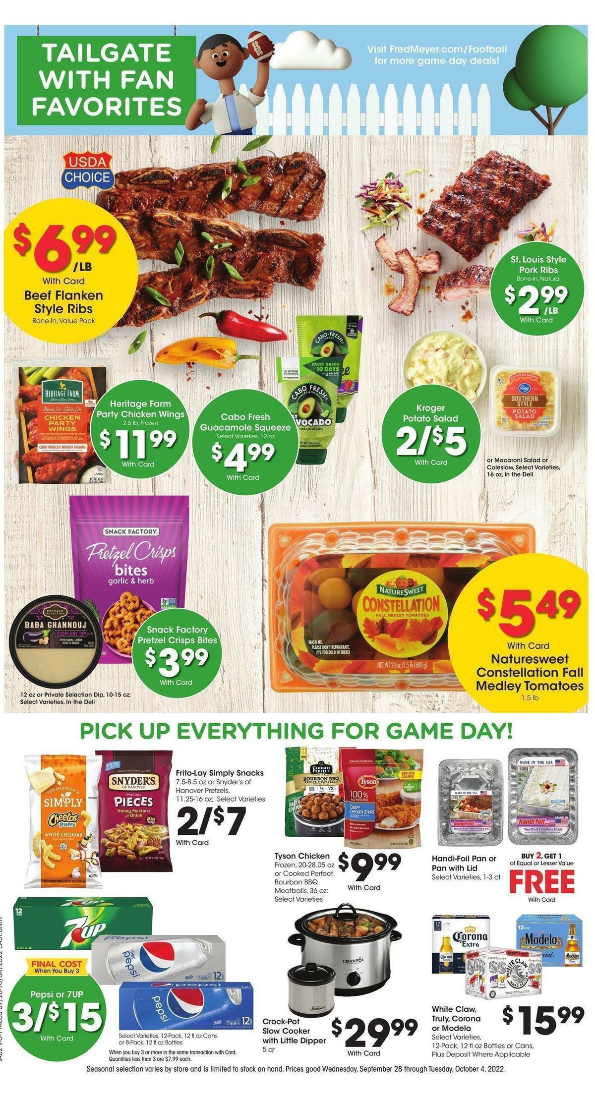 Fred Meyer Weekly Ad from September 28