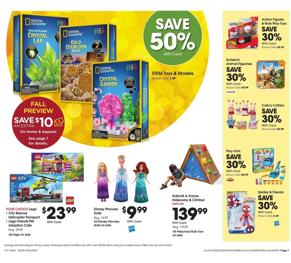 Fred Meyer General Merchandise Weekly Ad from September 28