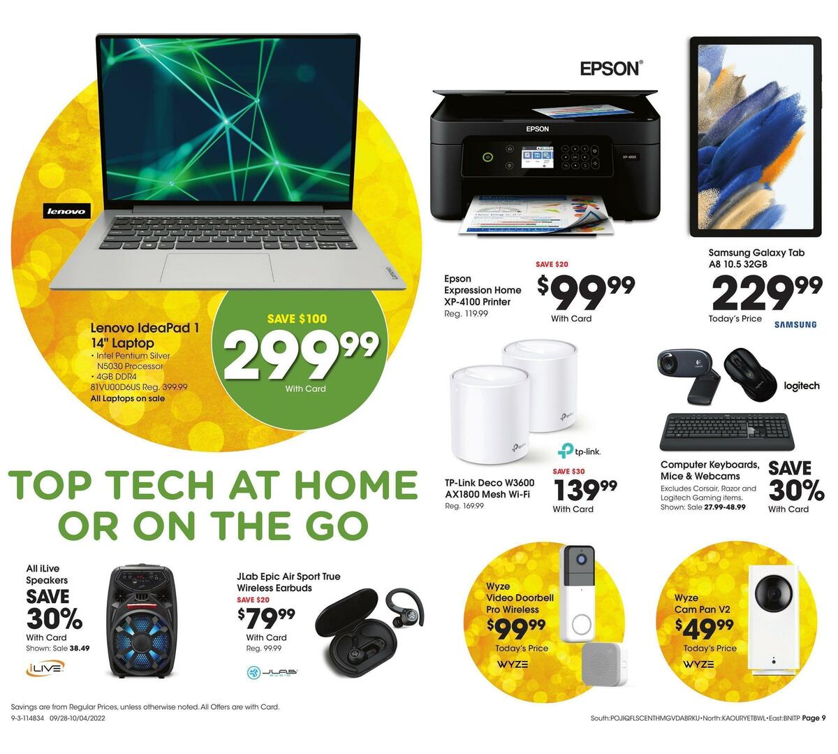 Fred Meyer General Merchandise Weekly Ad from September 28