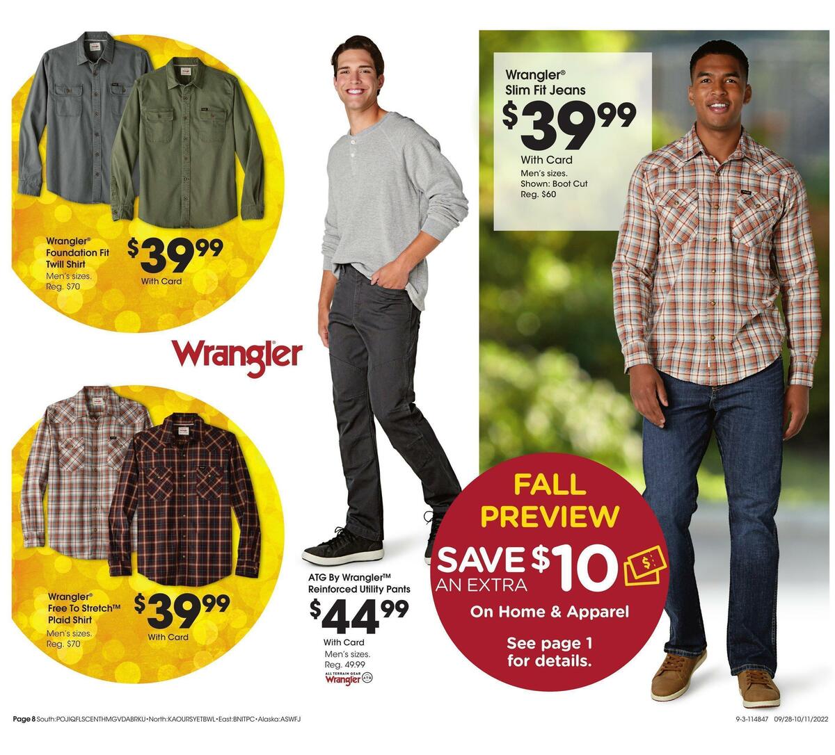 Fred Meyer Apparel Fall Preview Look Book Weekly Ad from September 28