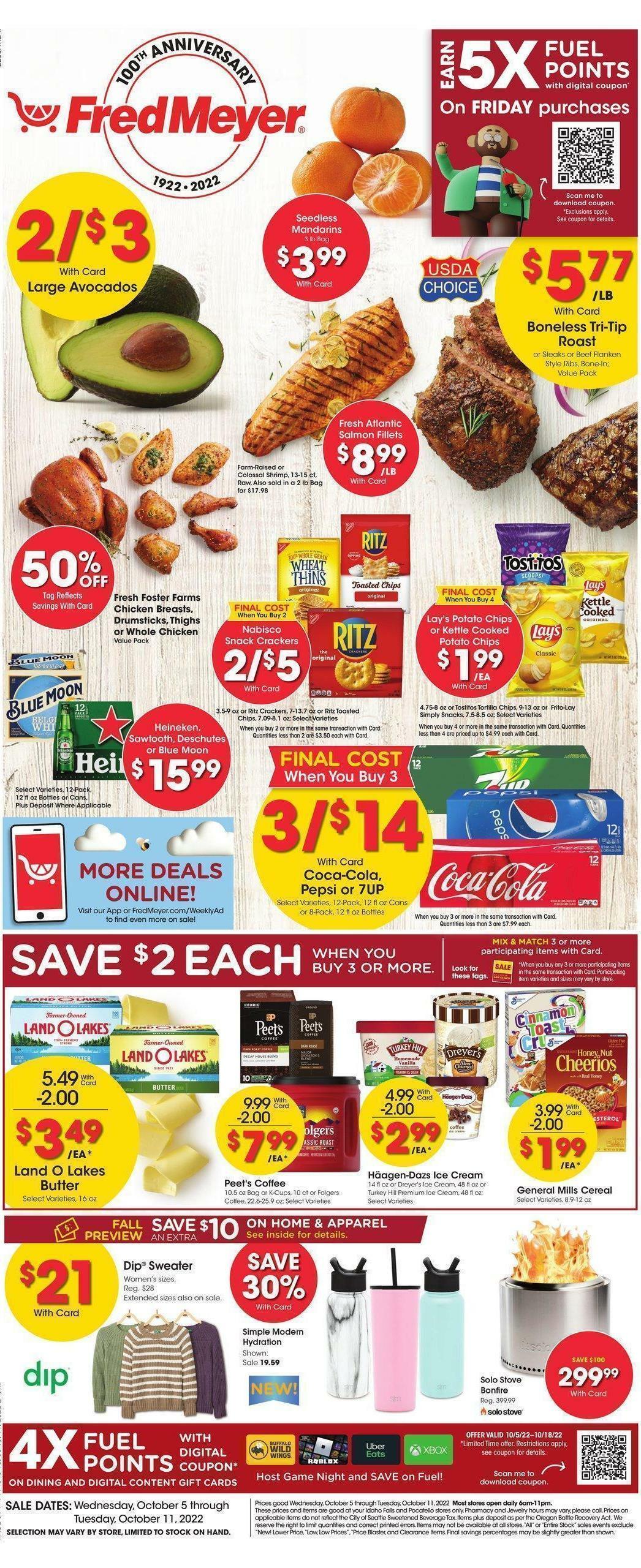 Fred Meyer Weekly Ad from October 5