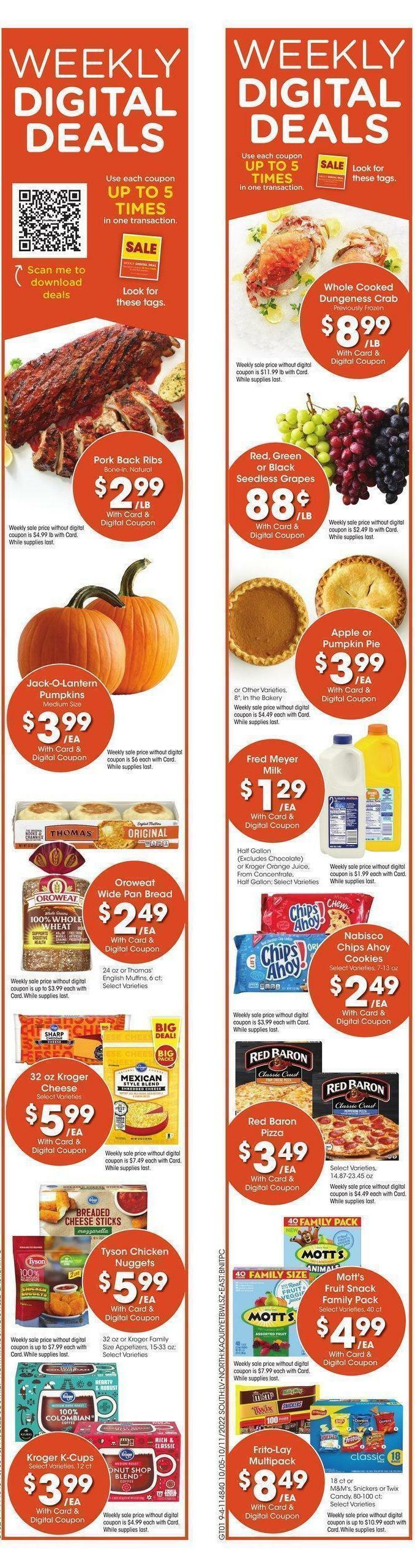 Fred Meyer Weekly Ad from October 5
