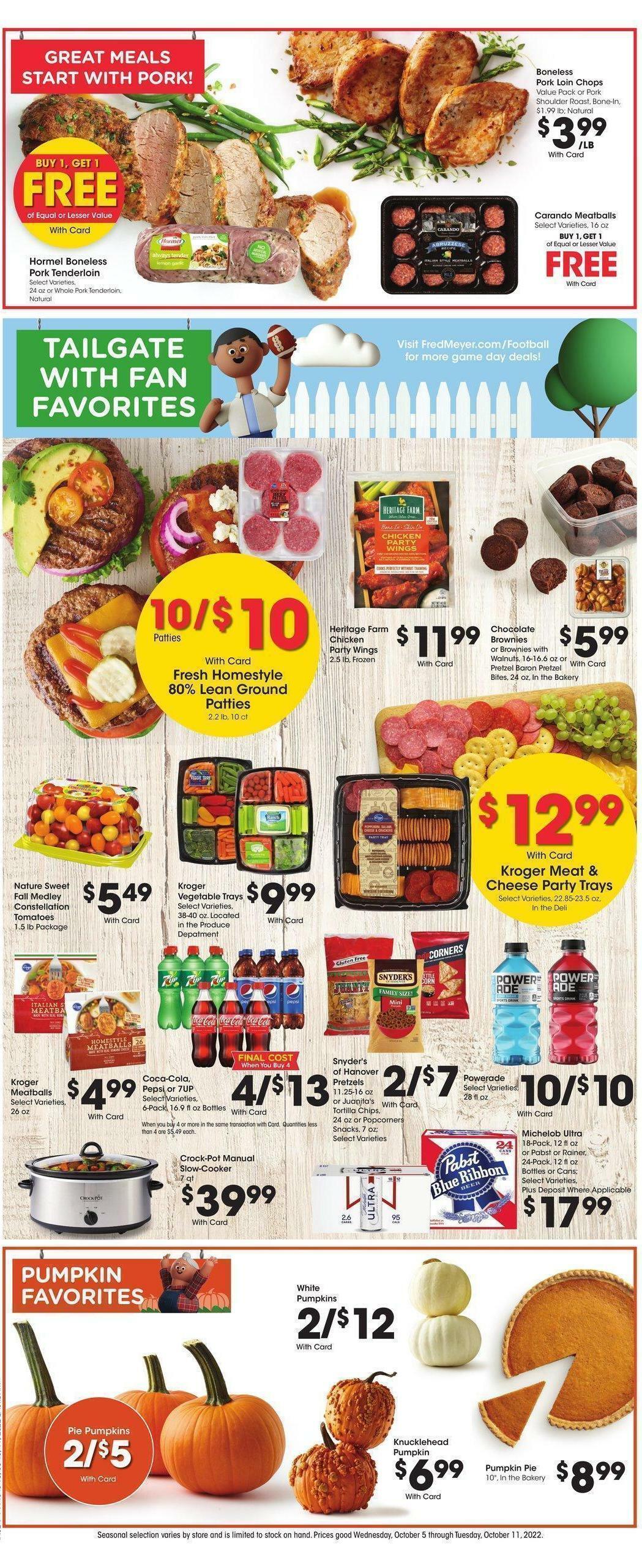 Fred Meyer Weekly Ad from October 5