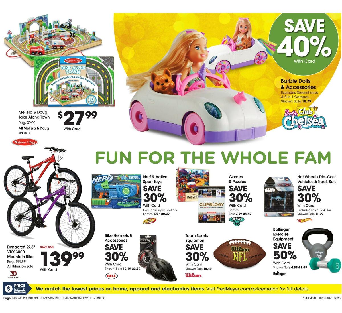 Fred Meyer General Merchandise Weekly Ad from October 5