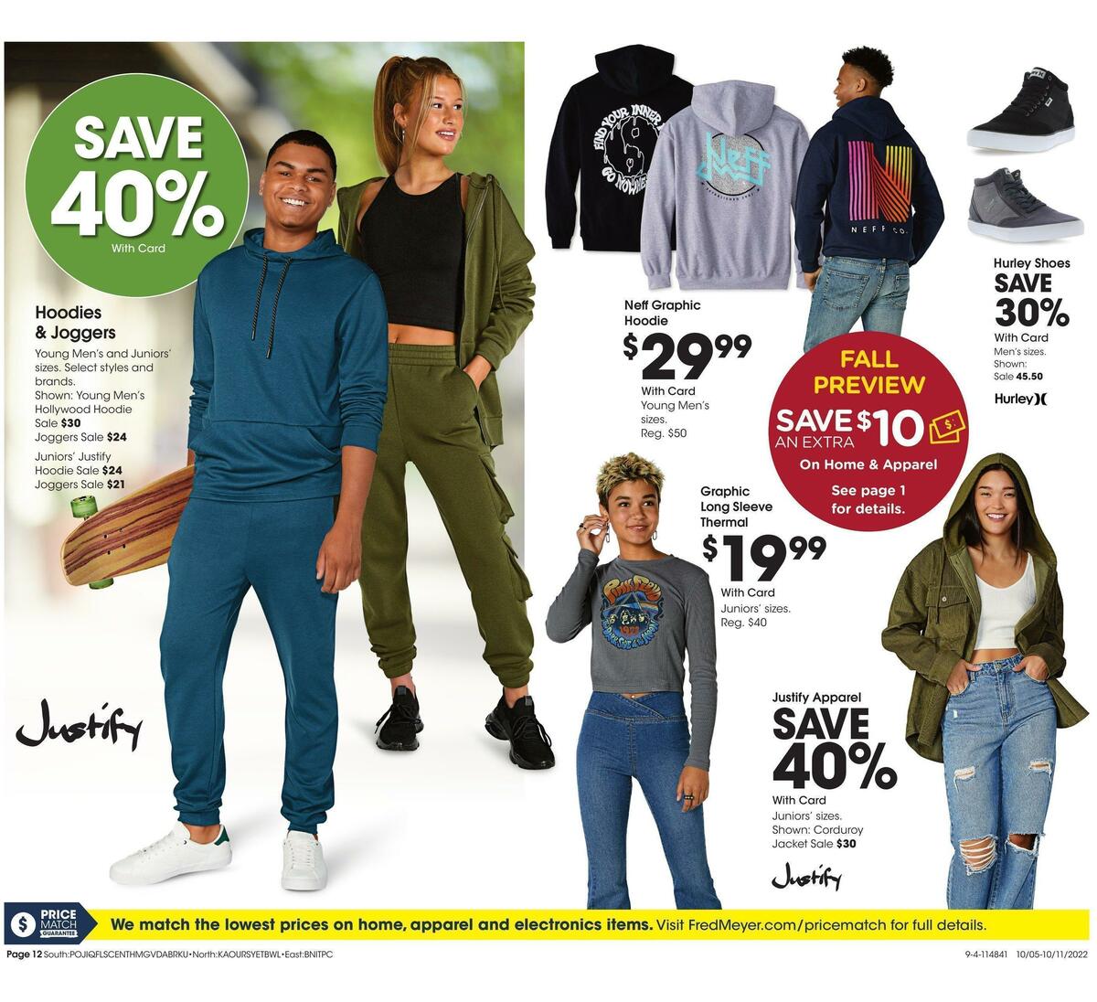 Fred Meyer General Merchandise Weekly Ad from October 5