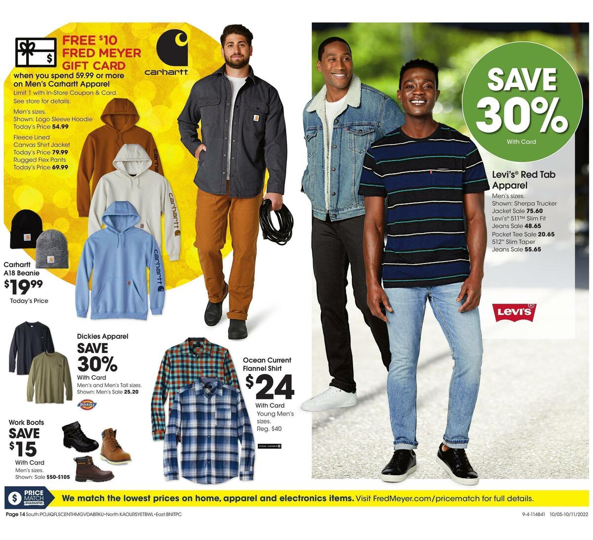 Fred Meyer General Merchandise Weekly Ad from October 5