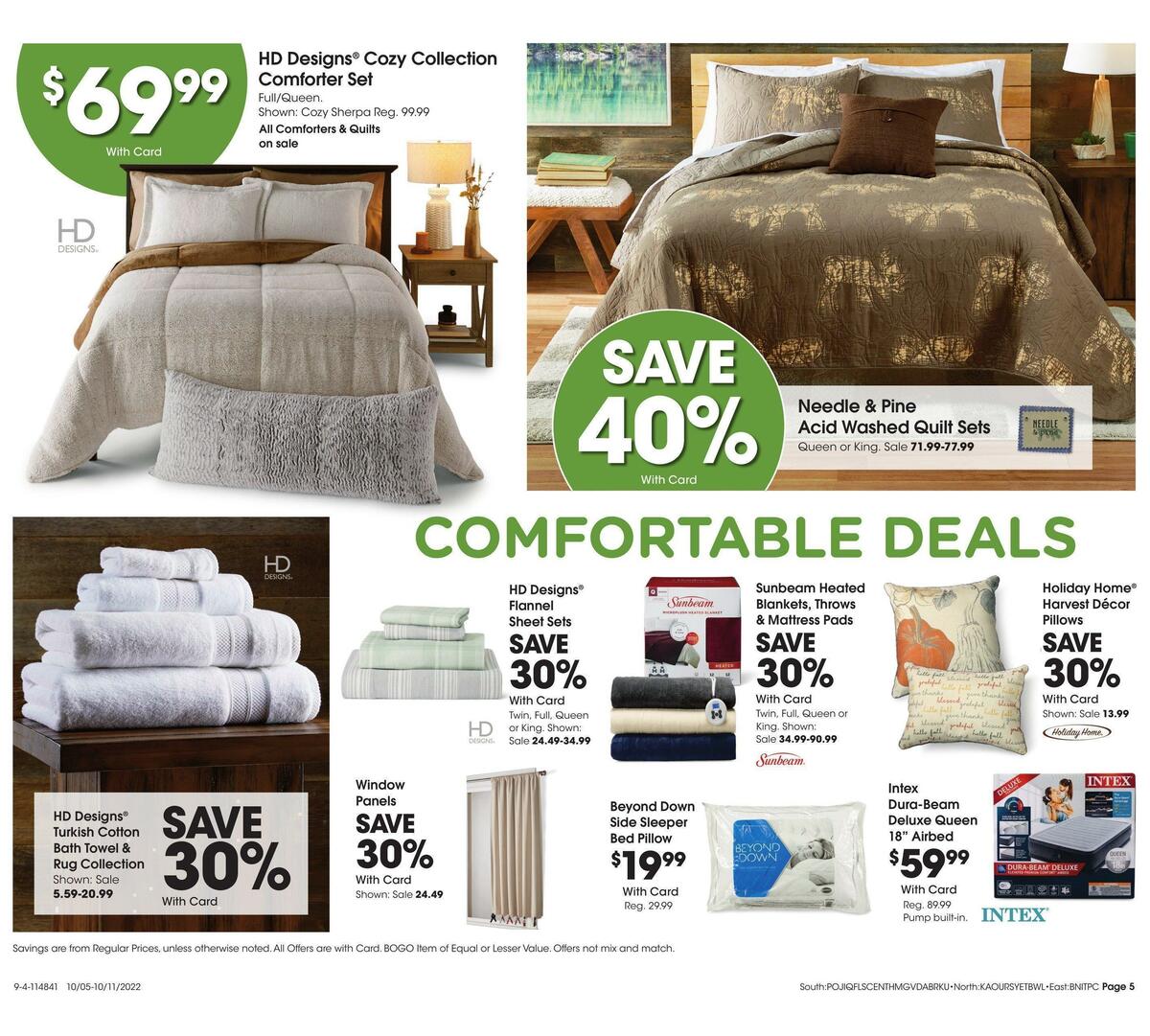 Fred Meyer General Merchandise Weekly Ad from October 5