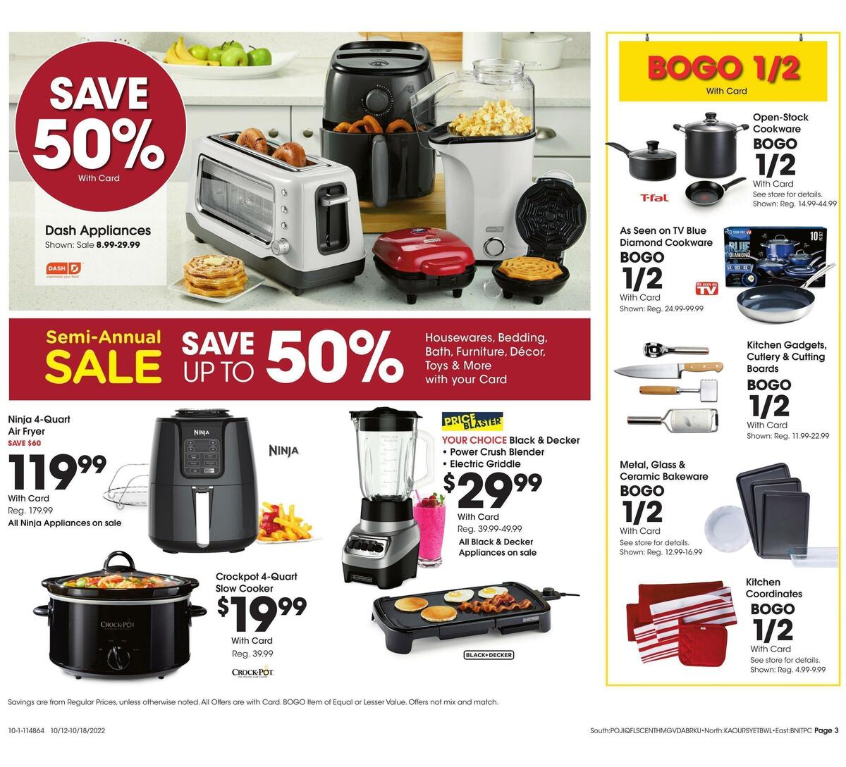 Fred Meyer General Merchandise Weekly Ad from October 12