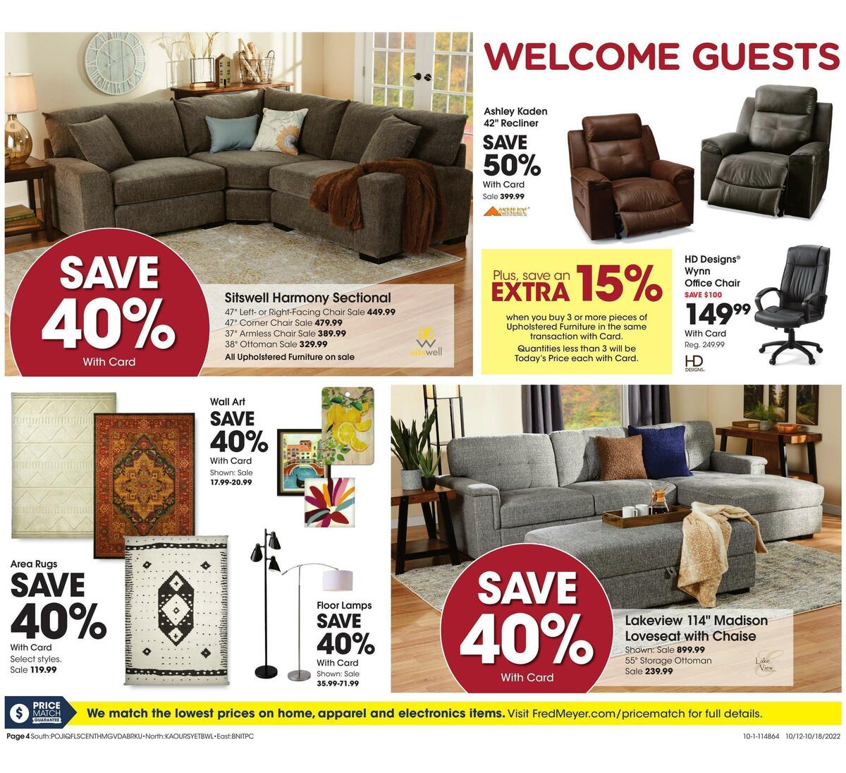 Fred Meyer General Merchandise Weekly Ad from October 12