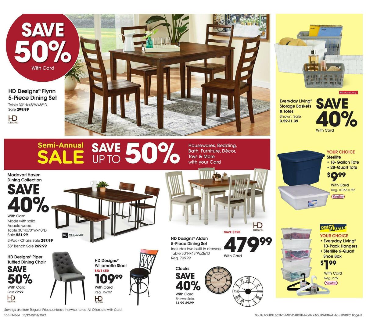 Fred Meyer General Merchandise Weekly Ad from October 12