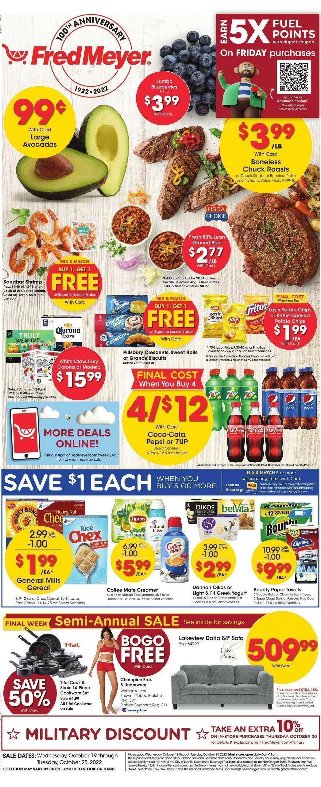 Fred Meyer Weekly Ad from October 19
