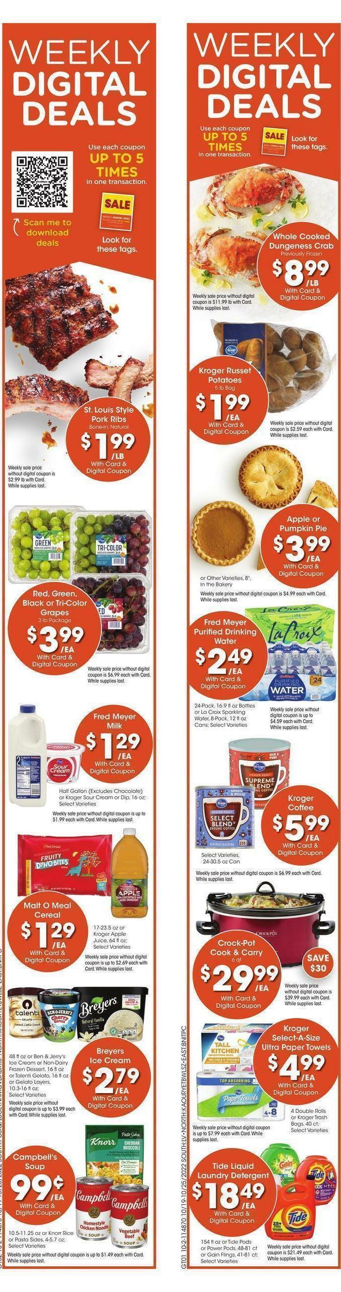 Fred Meyer Weekly Ad from October 19