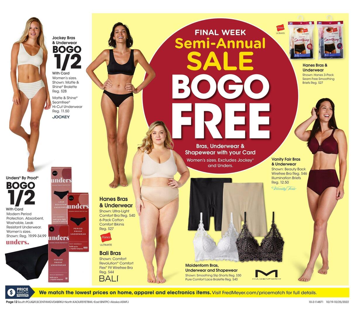 Fred Meyer General Merchandise Weekly Ad from October 19