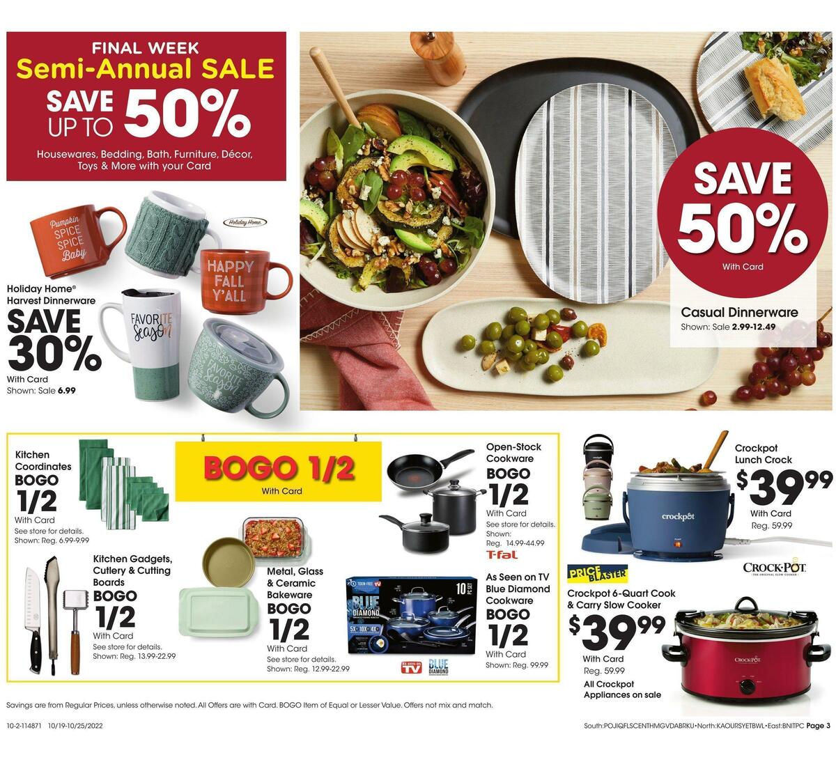 Fred Meyer General Merchandise Weekly Ad from October 19