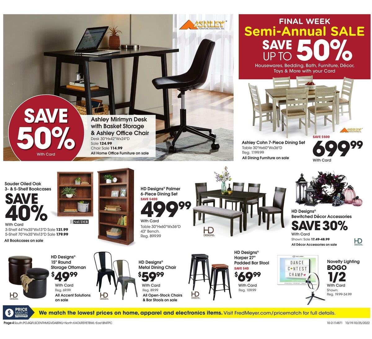 Fred Meyer General Merchandise Weekly Ad from October 19