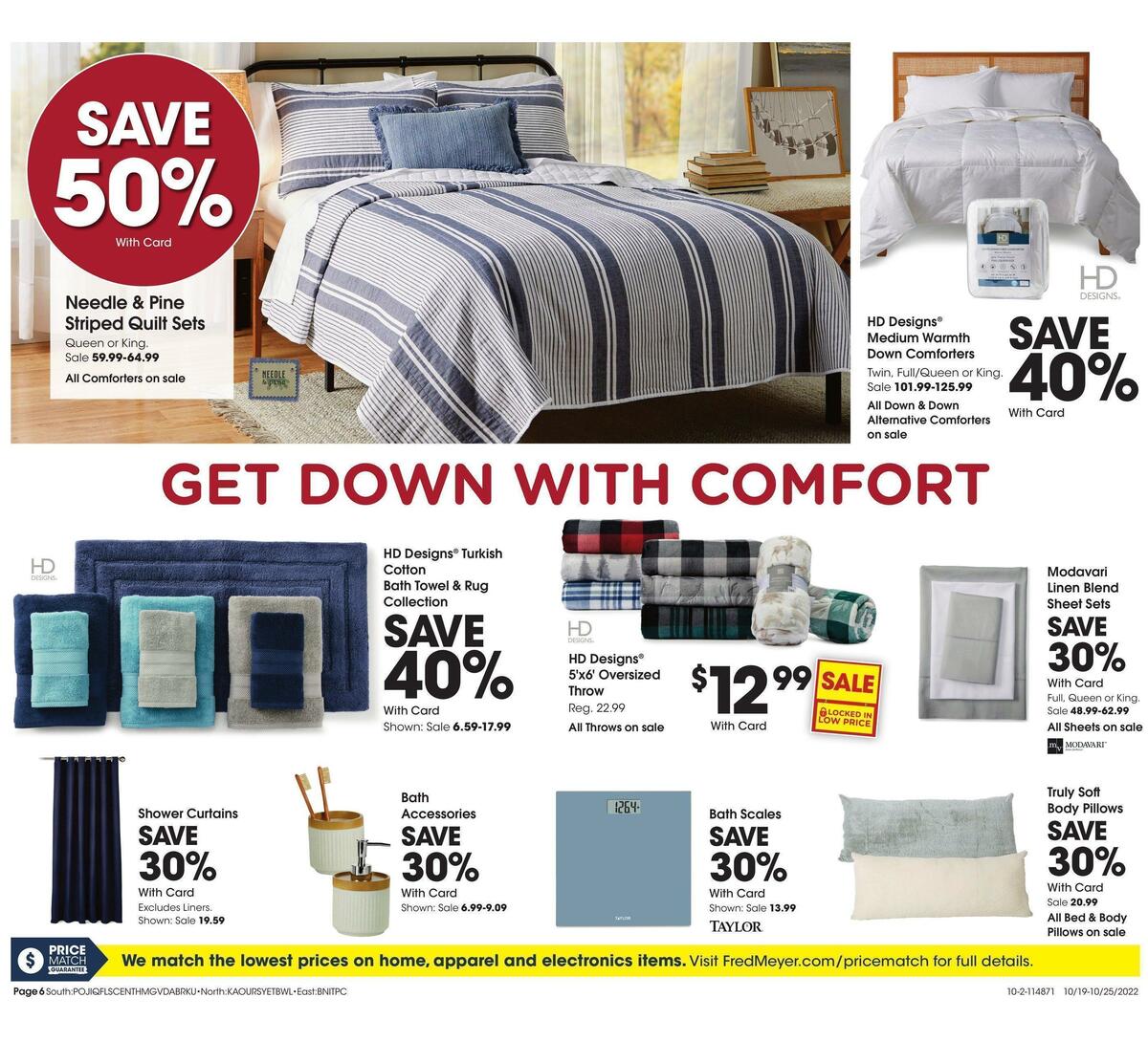 Fred Meyer General Merchandise Weekly Ad from October 19