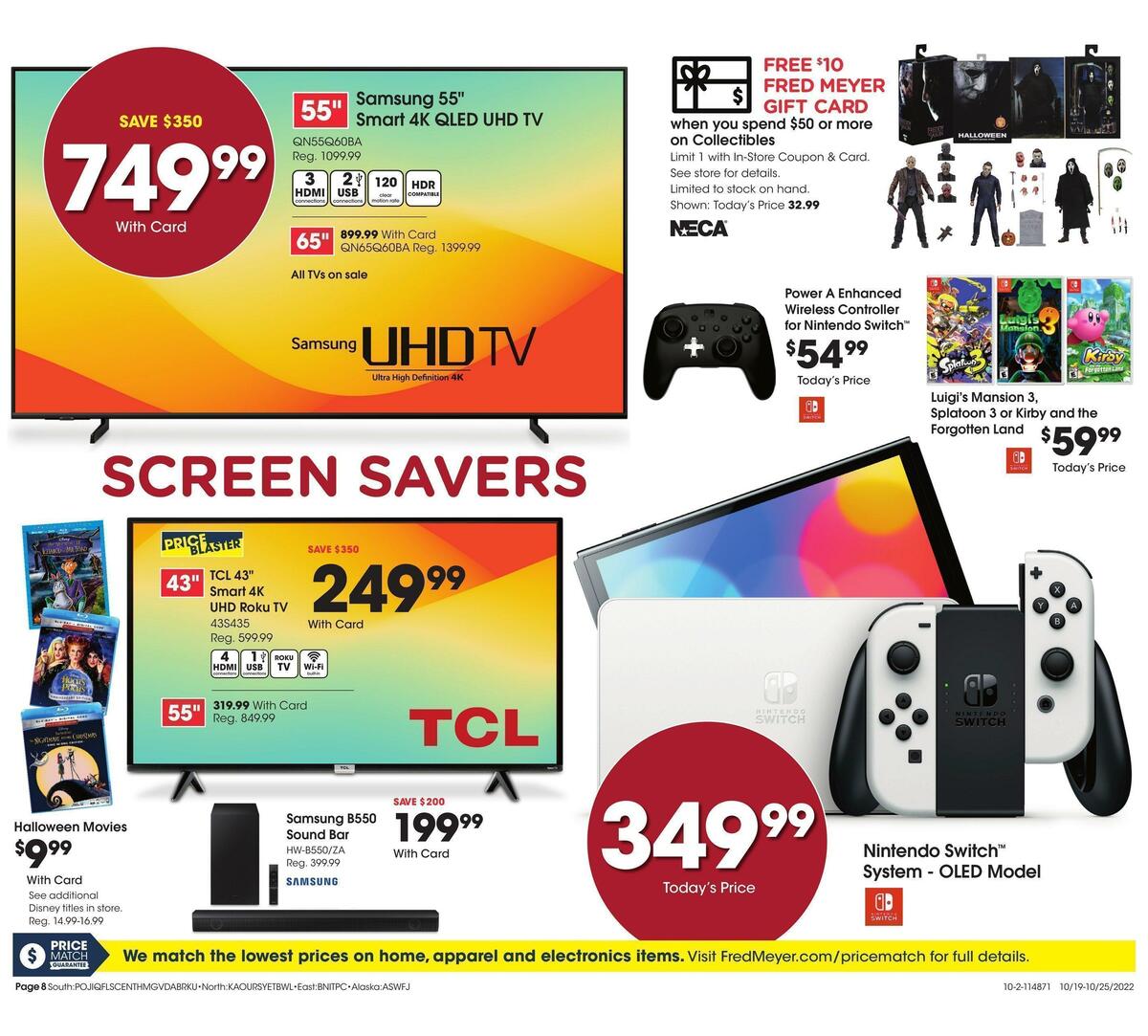 Fred Meyer General Merchandise Weekly Ad from October 19