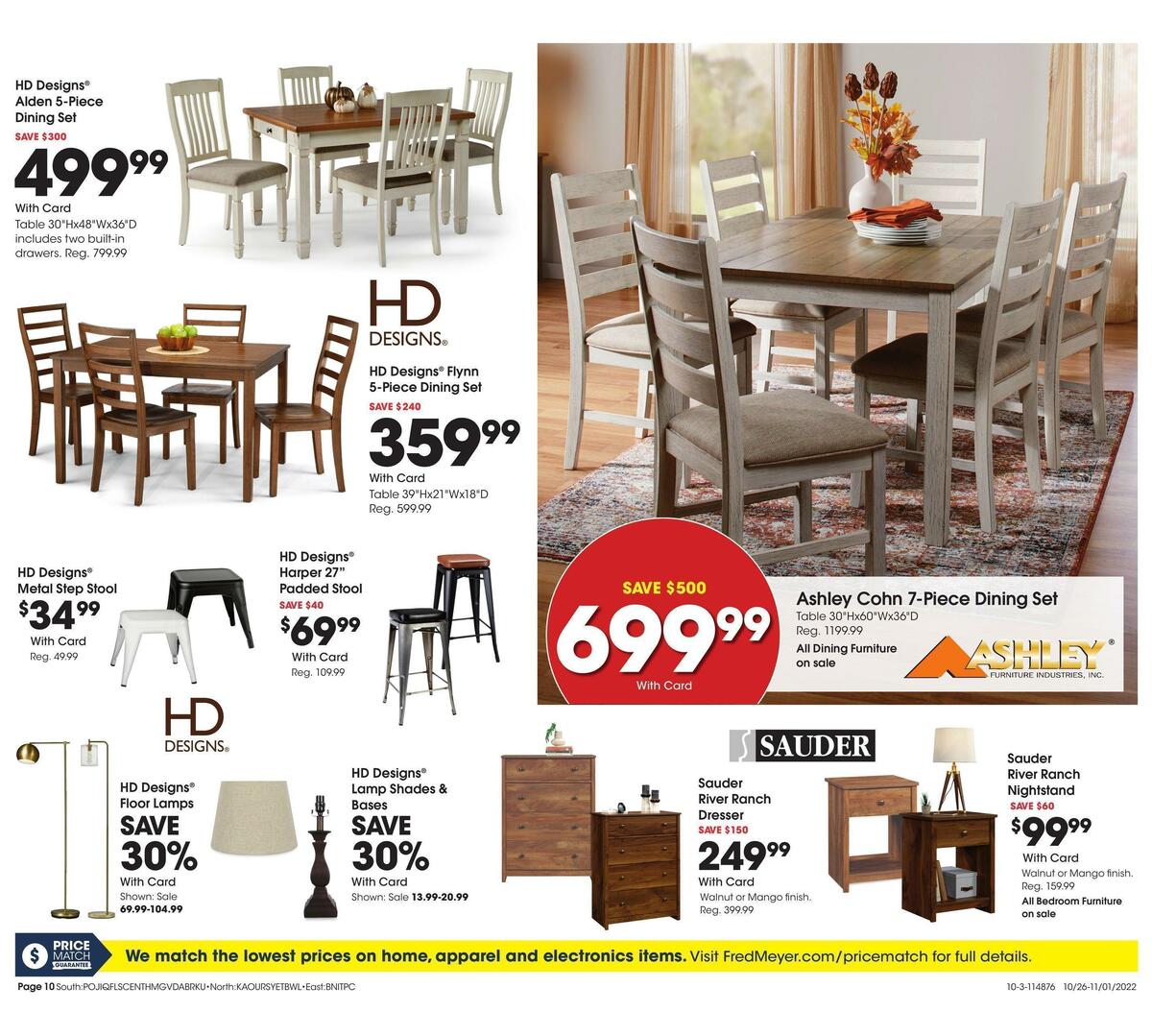 Fred Meyer General Merchandise Weekly Ad from October 26