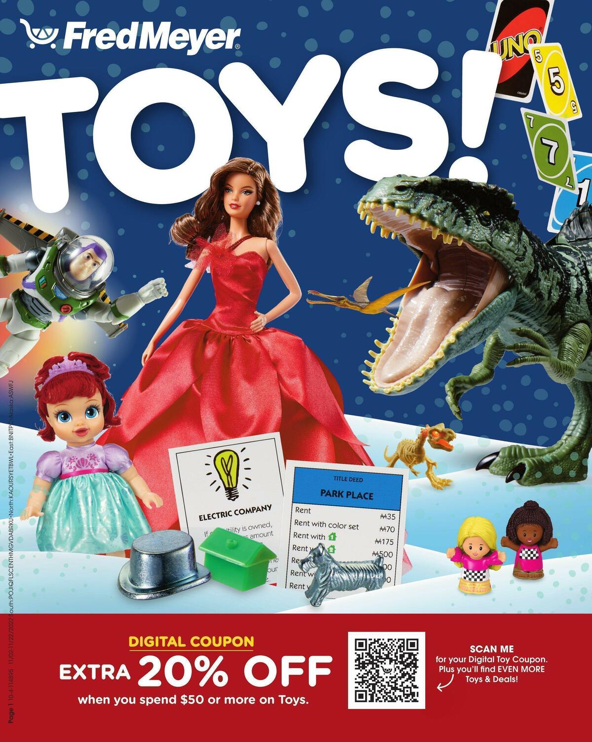 Fred Meyer Toy Book Weekly Ad from November 2