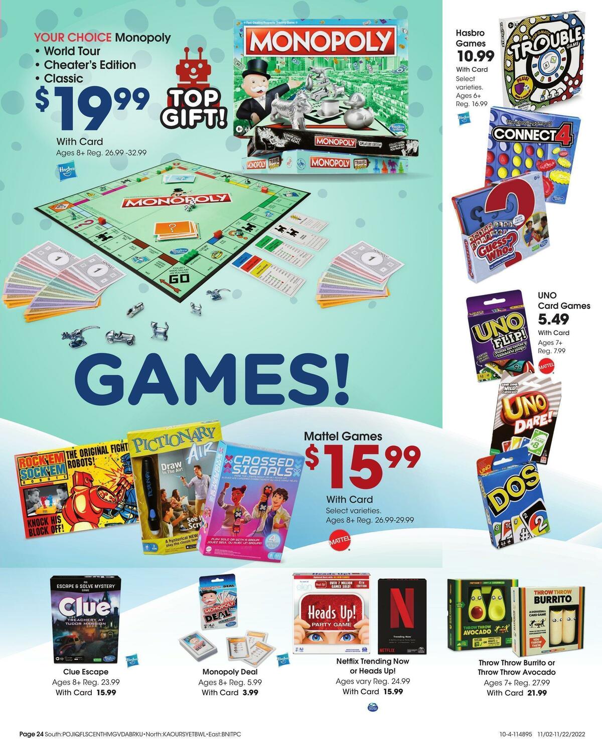 Fred Meyer Toy Book Weekly Ad from November 2