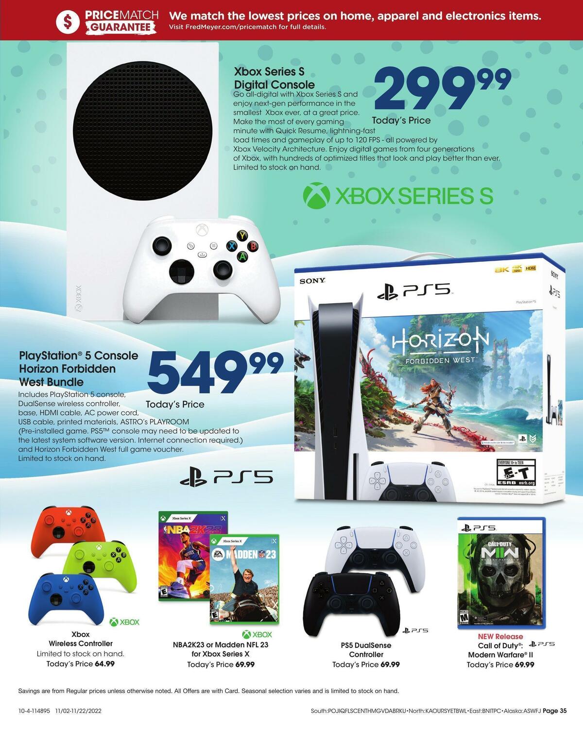 Fred Meyer Toy Book Weekly Ad from November 2