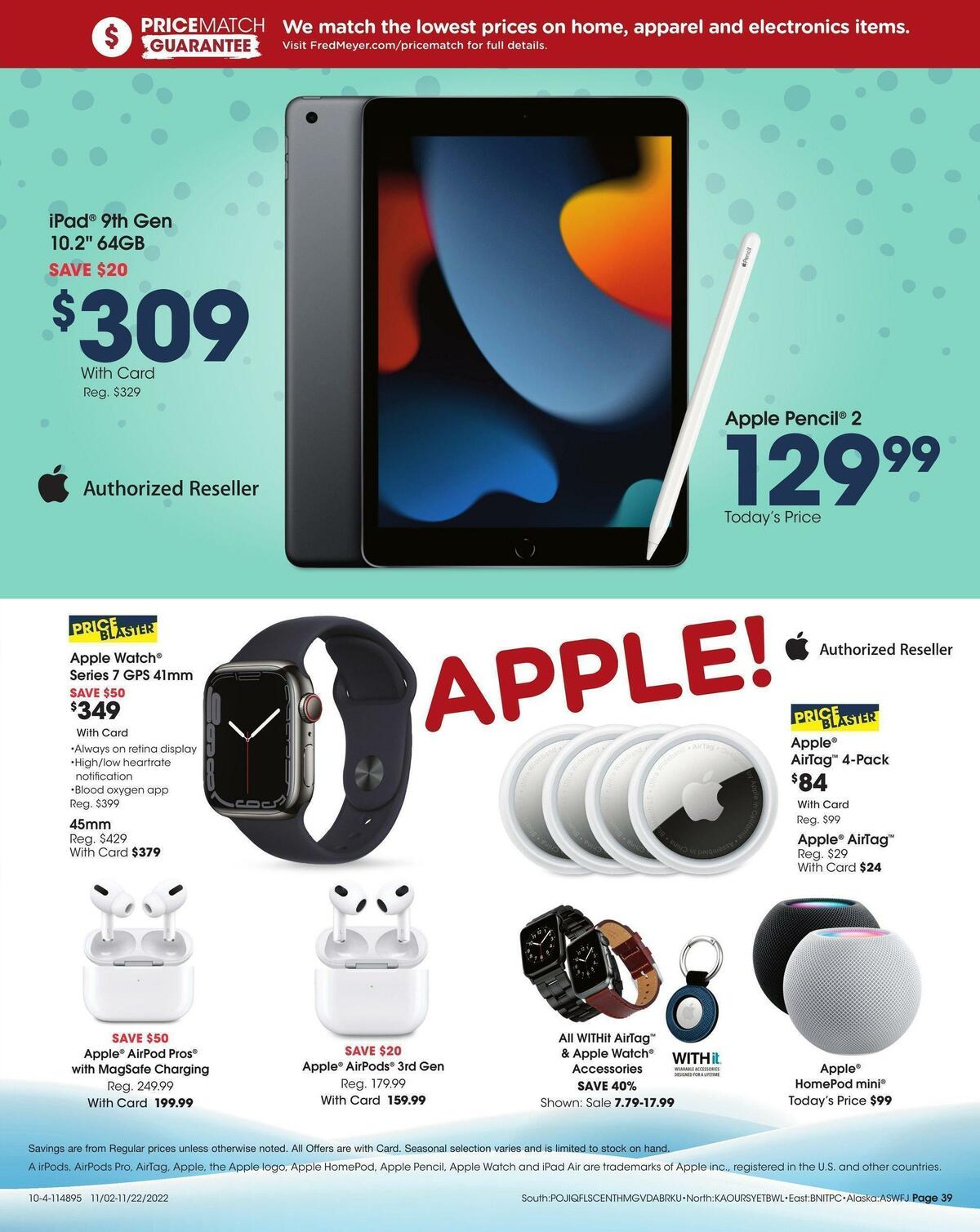 Fred Meyer Toy Book Weekly Ad from November 2