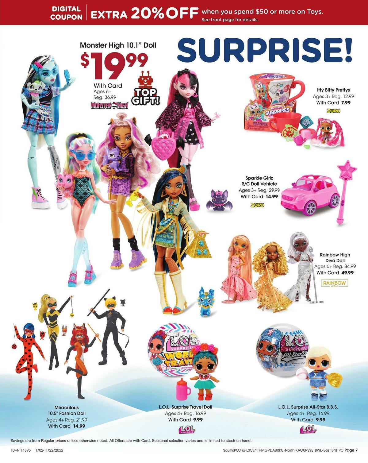 Fred Meyer Toy Book Weekly Ad from November 2