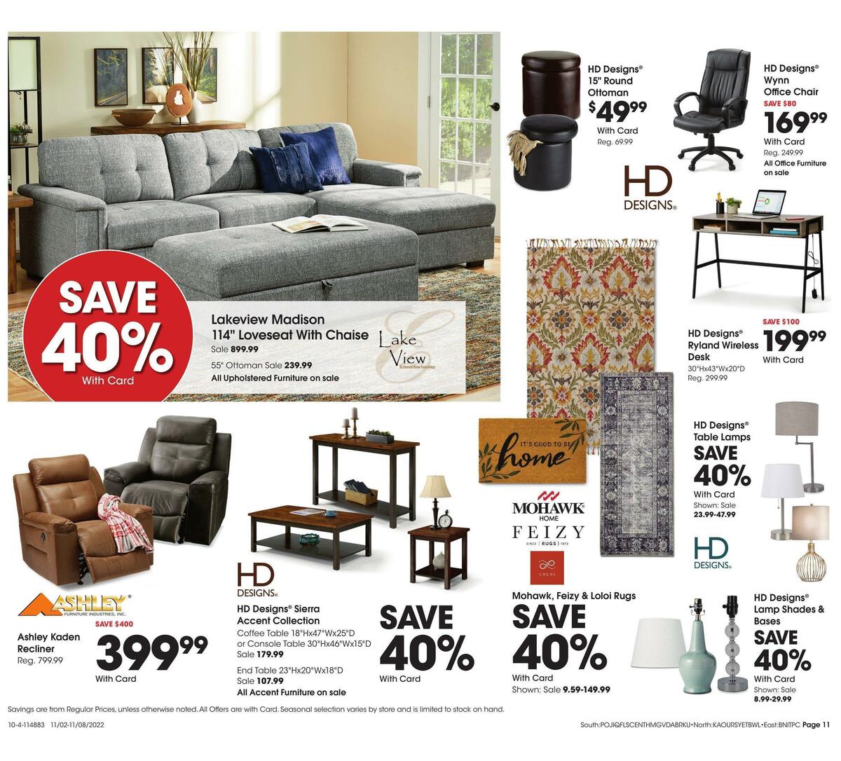 Fred Meyer General Merchandise Weekly Ad from November 2