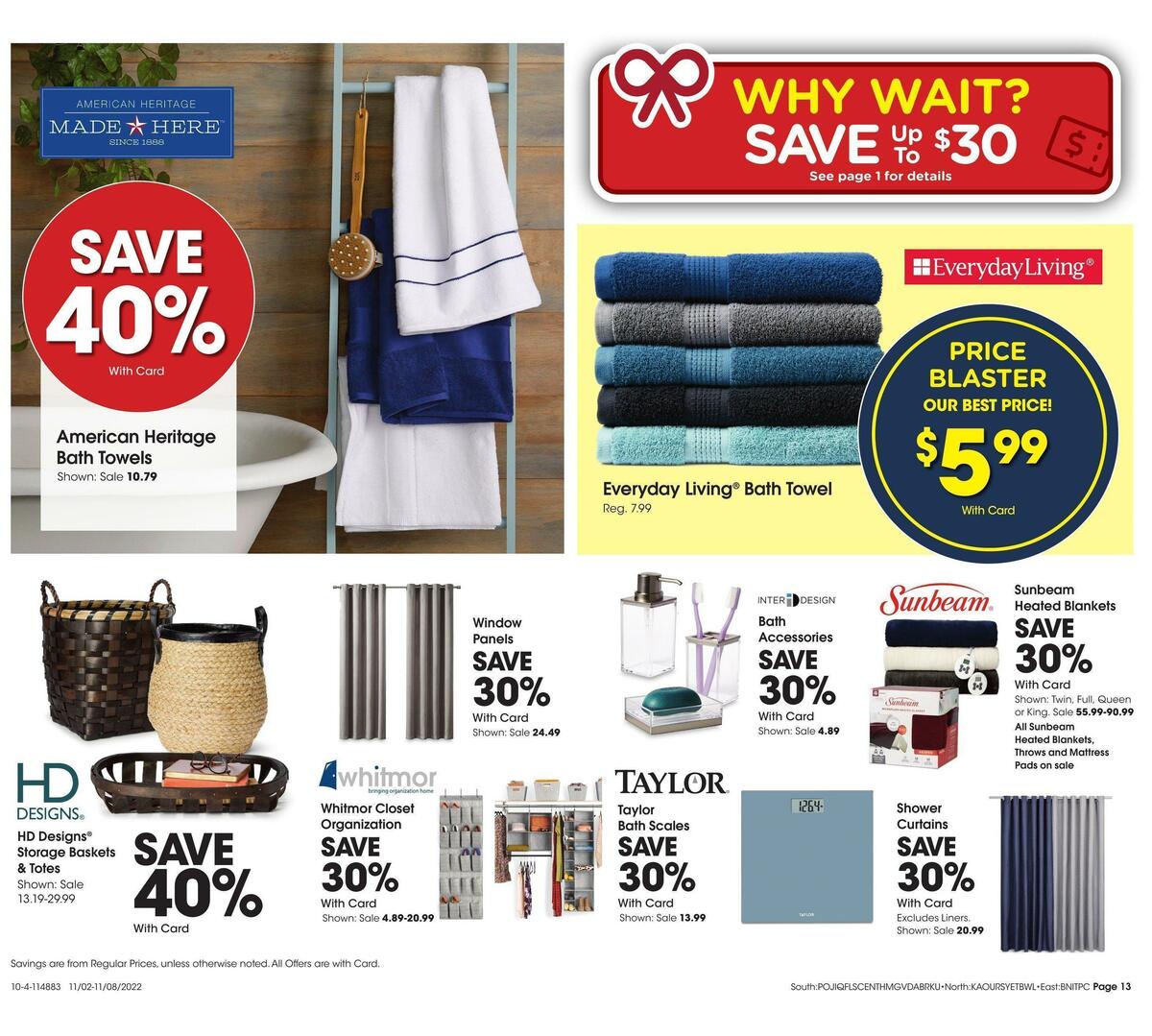 Fred Meyer General Merchandise Weekly Ad from November 2