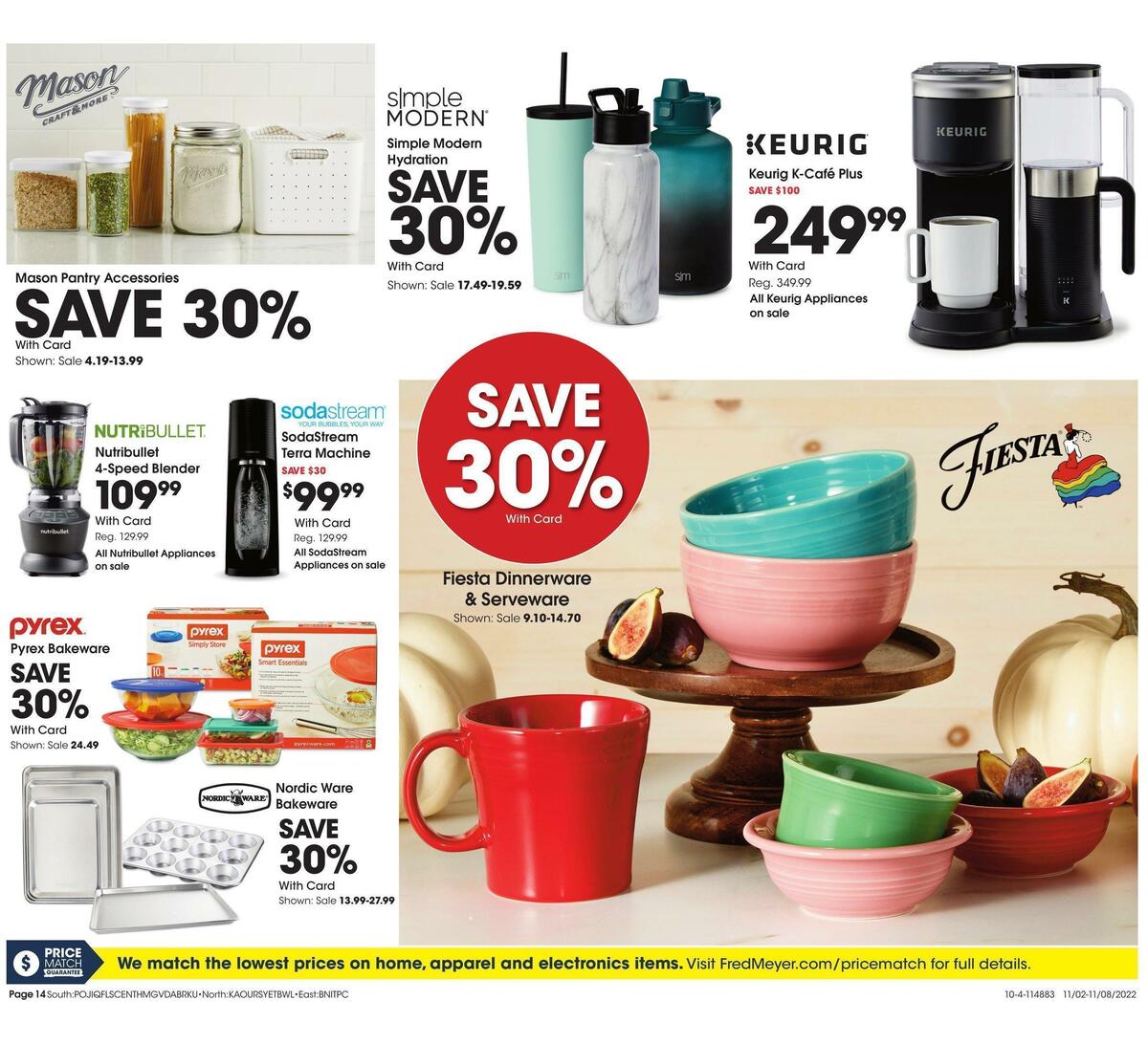 Fred Meyer General Merchandise Weekly Ad from November 2