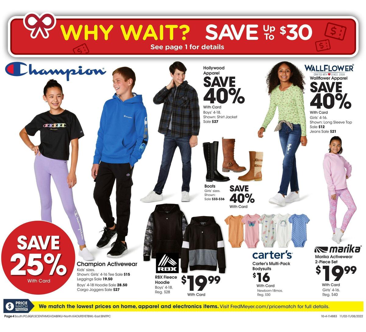 Fred Meyer General Merchandise Weekly Ad from November 2